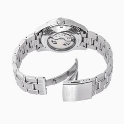 149-RE-AU0108G00B Reloj Orient Star automático para hombre esfera rosa muy elegante 50 metros acero inoxidable 316L reserva de carga 50H