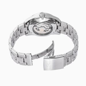 149-RE-AU0108G00B Reloj Orient Star automático para hombre esfera rosa muy elegante 50 metros acero inoxidable 316L reserva de carga 50H