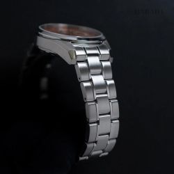 149-RE-AU0108G00B Reloj Orient Star automático para hombre esfera rosa muy elegante 50 metros acero inoxidable 316L reserva de carga 50H