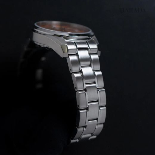 149-RE-AU0108G00B Reloj Orient Star automático para hombre esfera rosa muy elegante 50 metros acero inoxidable 316L reserva de carga 50H