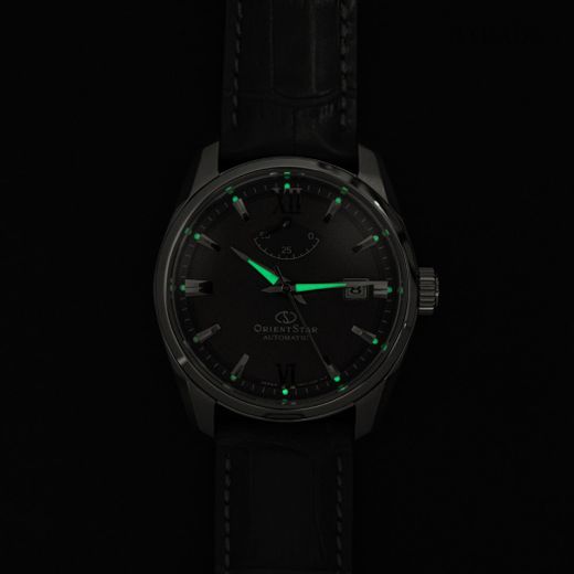 149-RE-AU0113Y00B Reloj Orient Star de hombre automático reserva de carga 50H correa de piel con calendario