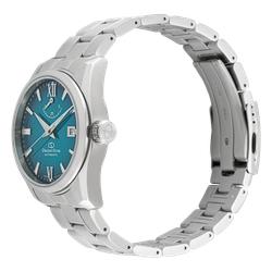 149-RE-AU0114E00B Reloj Orient Star de hombre movimiento automático esfera azul Contemporary Date – edición limitada de 1200 unidades