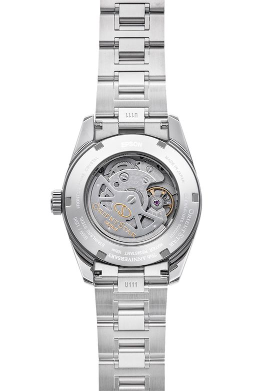 149-RE-AU0114E00B Reloj Orient Star de hombre movimiento automático esfera azul Contemporary Date – edición limitada de 1200 unidades