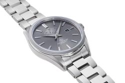 149-RE-AU0404N00B Reloj Orient automático de hombre esfera gris elegante resistente al agua 50 metros, cristal zafiro