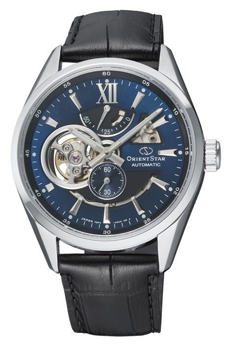 149-RE-AV0005L00B Reloj Orient Star automático de hombre esfera azul Resistencia al agua 100 metros (10atm) cristal zafiro