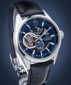 149-RE-AV0005L00B Reloj Orient Star automático de hombre esfera azul Resistencia al agua 100 metros (10atm) cristal zafiro