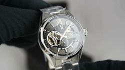 149-RE-AV0138V00B Reloj Orient Star automático para hombre modelo Modern Skeleton – esfera gris sumergible 100 metros (10atm) cristal zafiro anti-reflejante