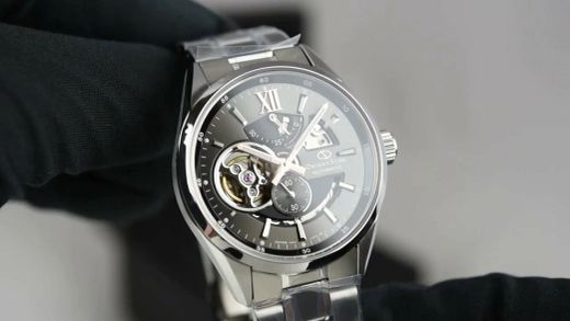 149-RE-AV0138V00B Reloj Orient Star automático para hombre modelo Modern Skeleton – esfera gris sumergible 100 metros (10atm) cristal zafiro anti-reflejante