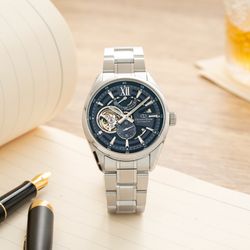 149-RE-AV0138V00B Reloj Orient Star automático para hombre modelo Modern Skeleton – esfera gris sumergible 100 metros (10atm) cristal zafiro anti-reflejante