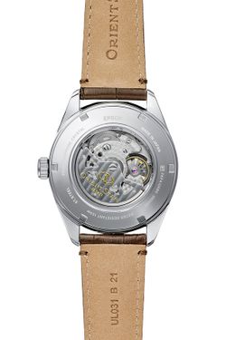 149-RE-AV0139Y00B Reloj Orient Star automático de hombre, cristal zafiro anti-reflejos, segundero, reserva de carga 50H, resistencia al agua 100 metros (10atm)
