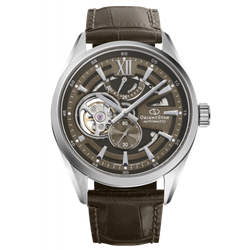 149-RE-AV0139Y00B Reloj Orient Star automático de hombre, cristal zafiro anti-reflejos, segundero, reserva de carga 50H, resistencia al agua 100 metros (10atm)