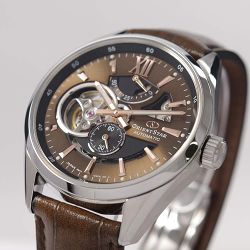 149-RE-AV0139Y00B Reloj Orient Star automático de hombre, cristal zafiro anti-reflejos, segundero, reserva de carga 50H, resistencia al agua 100 metros (10atm)