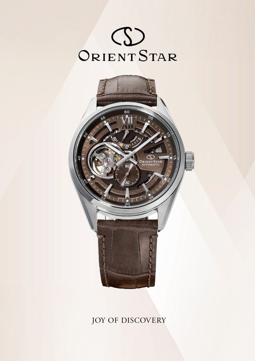 149-RE-AV0139Y00B Reloj Orient Star automático de hombre, cristal zafiro anti-reflejos, segundero, reserva de carga 50H, resistencia al agua 100 metros (10atm)