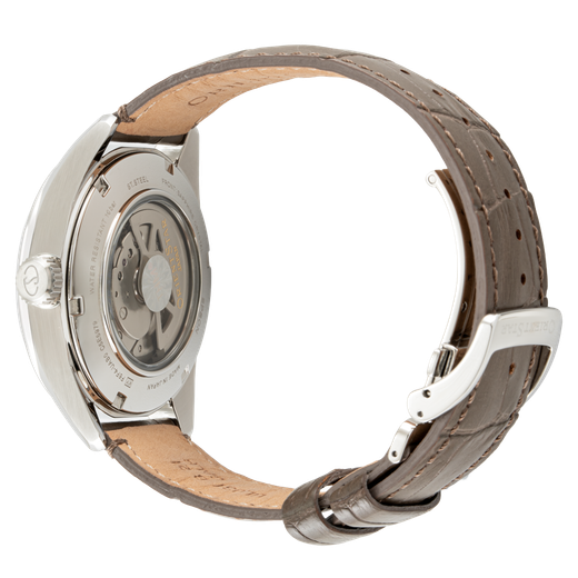149-RE-AV0139Y00B Reloj Orient Star automático de hombre, cristal zafiro anti-reflejos, segundero, reserva de carga 50H, resistencia al agua 100 metros (10atm)