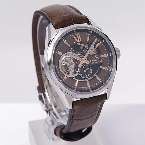 149-RE-AV0139Y00B Reloj Orient Star automático de hombre, cristal zafiro anti-reflejos, segundero, reserva de carga 50H, resistencia al agua 100 metros (10atm)