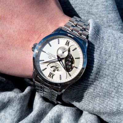 149-RE-AV0B01S00B Reloj Orient Star de hombre automático acero inoxidable 316L cristal zafiro anti-reflejante resistencia al agua 100 metros (10atm)
