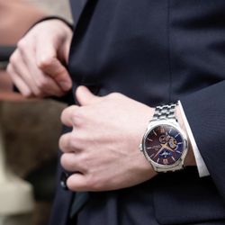 149-RE-AV0B02Y00B Reloj Orient Star automático de hombre cristal zafiro resistente al agua 100 metros con reserva de carga 50H