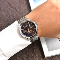 149-RE-AV0B02Y00B Reloj Orient Star automático de hombre cristal zafiro resistente al agua 100 metros con reserva de carga 50H
