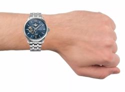149-RE-AV0B08L00B Reloj Orient Star de hombre movimiento automático esfera azul, reserva de carga 50H cristal zafiro anti-reflejante water resistant 100 metros
