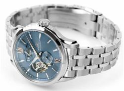 149-RE-AV0B08L00B Reloj Orient Star de hombre movimiento automático esfera azul, reserva de carga 50H cristal zafiro anti-reflejante water resistant 100 metros