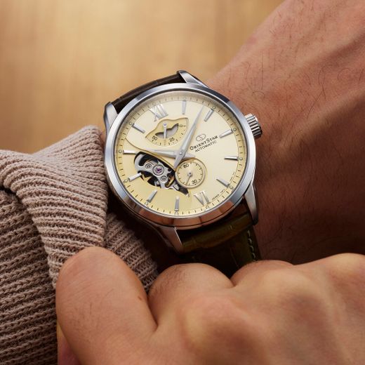 149-RE-AV0B10G00B Reloj Orient Star automático de hombre Semi skeleton Reserva de carga 50H Resistencia al agua 100 metros