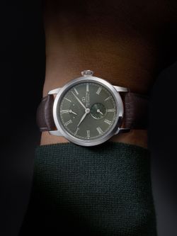 149-RE-BS0001E00B M45 F7 Small Second – esfera verde, reloj Orient Star mecánico o automático para hombre de vestir compacto y elegante