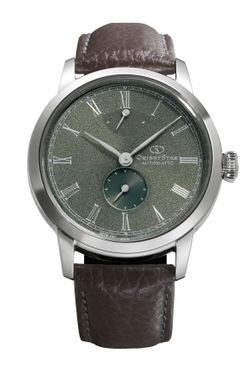 149-RE-BS0001E00B M45 F7 Small Second – esfera verde, reloj Orient Star mecánico o automático para hombre de vestir compacto y elegante