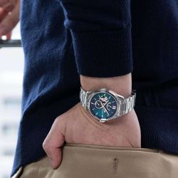 149-RE-BY0005A00B Reloj Orient Star hombre automático esfera verde Reserva de carga 50H Resistencia al agua 100 metros (10atm)