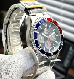 150-RA-TX0201L10B Reloj Orient hombre de carga solar, calendario, cronógrafo esfera muy elegante, sumergible 200 metros (20Atm)