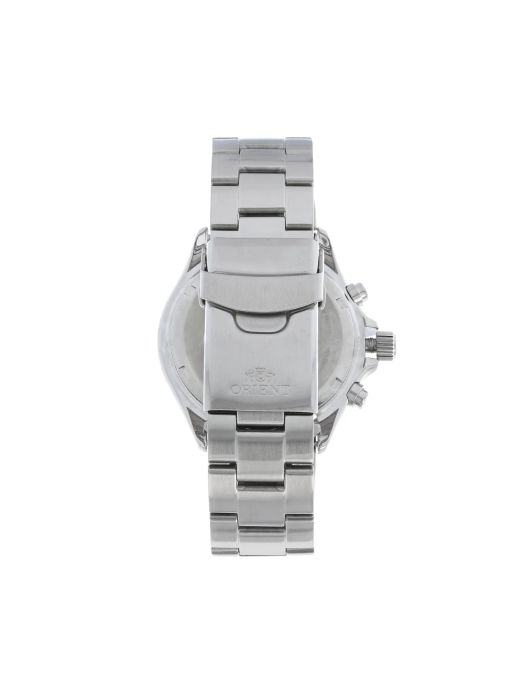 150-RA-TX0202B10B Reloj Orient carga Solar de hombre cronógrafo, calendario, bisel negro, para buceo sumergible a 200 metros (20 atm)