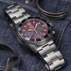 150-RA-TX0207R10B Reloj Orient hombre de carga solar, calendario, cronógrafo esfera muy elegante, sumergible 200 metros (20Atm) Mako Chronograph de carga solar