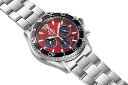 150-RA-TX0207R10B Reloj Orient hombre de carga solar, calendario, cronógrafo esfera muy elegante, sumergible 200 metros (20Atm) Mako Chronograph de carga solar