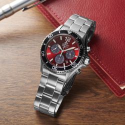 150-RA-TX0207R10B Reloj Orient hombre de carga solar, calendario, cronógrafo esfera muy elegante, sumergible 200 metros (20Atm) Mako Chronograph de carga solar