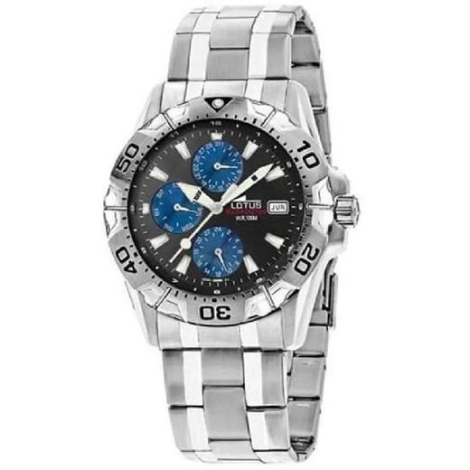 15301-7 Reloj Lotus Multifunción hombre de acero inoxidable 316L