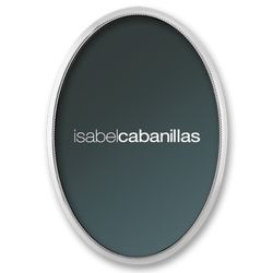 111-Marco plata de ley ovalado colección perlas elegante Isabel Cabanillas