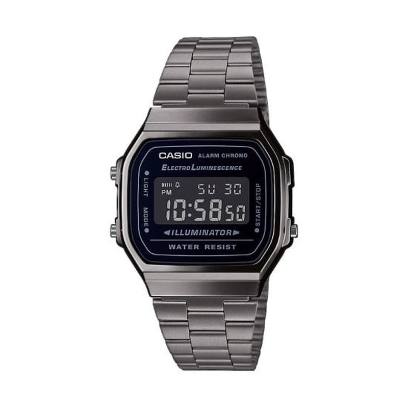 Reloj Casio Hombre A168WEGG-1AEF Acero Negro — Joyeriacanovas