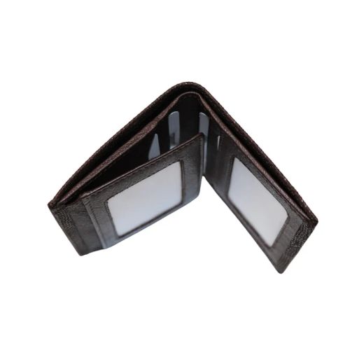 ACS037M Cartera Plata de Palo de Hombre Soares de piel marrón moderna y funcional