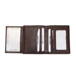 ACS037M Cartera Plata de Palo de Hombre Soares de piel marrón moderna y funcional