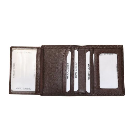 ACS037M Cartera Plata de Palo de Hombre Soares de piel marrón moderna y funcional