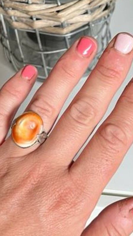 Anillo en plata de ley 925 con Piedra de Sol