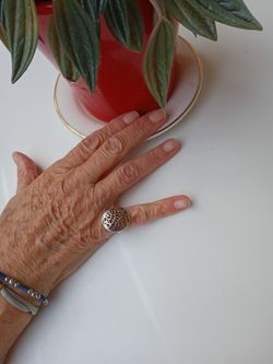 Anillo ovalado JUST CAVALLI acero de mujer calado