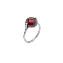 Anillo Plata de Palo Mujer Basilian con piedra natural
