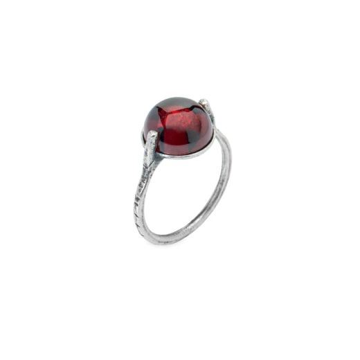 Anillo Plata de Palo Mujer Basilian con piedra natural