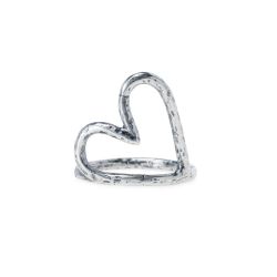 WR167X Anillo PLATA DE PALO Mujer Habibi corazón de Plata 925