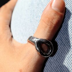 WR158X Anillo Plata de Palo para Mujer modelo Tetsu en plata de ley 925