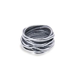 MR016X Anillo Plata de Palo modelo ENASU hombre en plata de ley