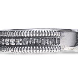 WR108X Anillo Plata de Palo mujer de plata de ley con circonitas blancas cautivadora y conquistadora pieza de alta joyería