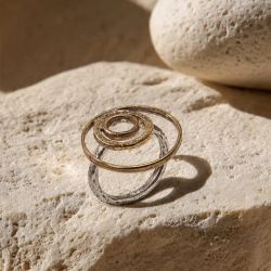 WR188X Anillo Plata de Palo Mujer Palawan de bronce y plata de ley 925