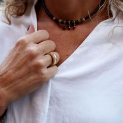 WR085X Anillo Plata de Palo modelo Rosalía para mujer