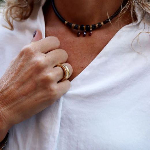 WR085X Anillo Plata de Palo modelo Rosalía para mujer